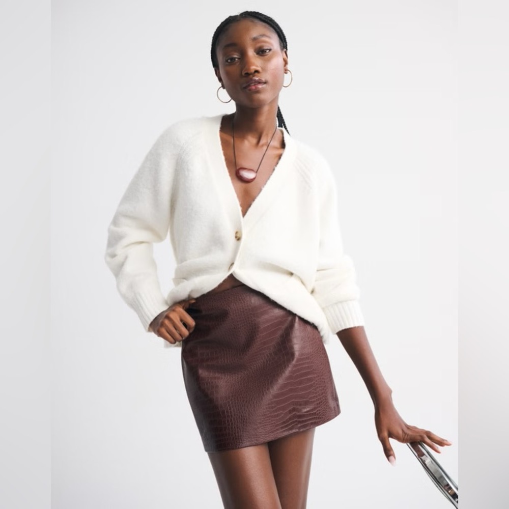 Abercrombie & Fitch Brown Mini Skirt